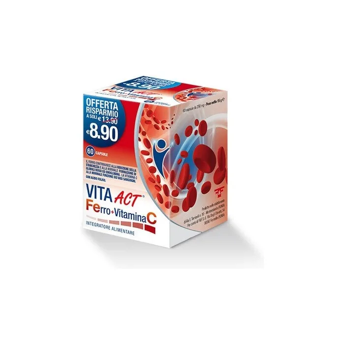 ACT Life Line Act Ferro + Vitamin C Dietary Supplement 60 Tablets