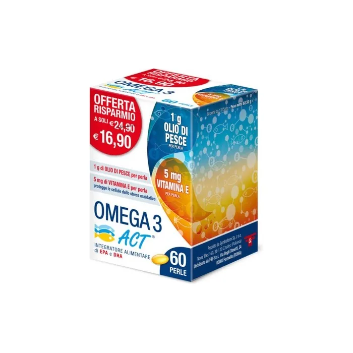 Omega 3 Act 1g Dietary Supplement 60 Pearls
