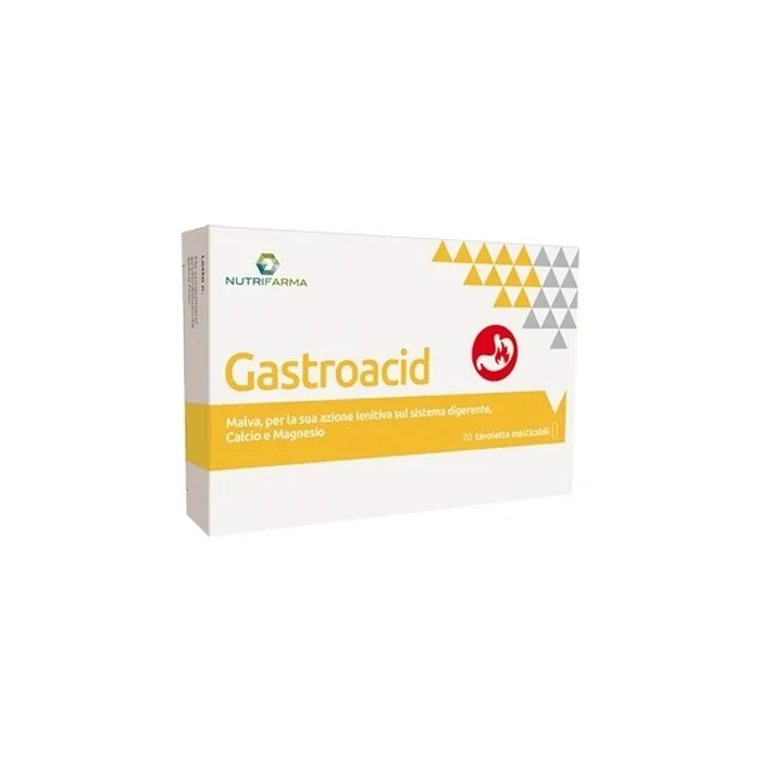 Aqua Viva Nutrifarma Gastroacid Chewable Tablets for Acidity and Reflux 20 Tablets
