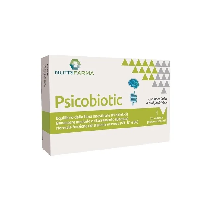 Aqua Viva Psicobiotic Intestinal Flora and Mental Wellbeing Supplement 20 Capsules