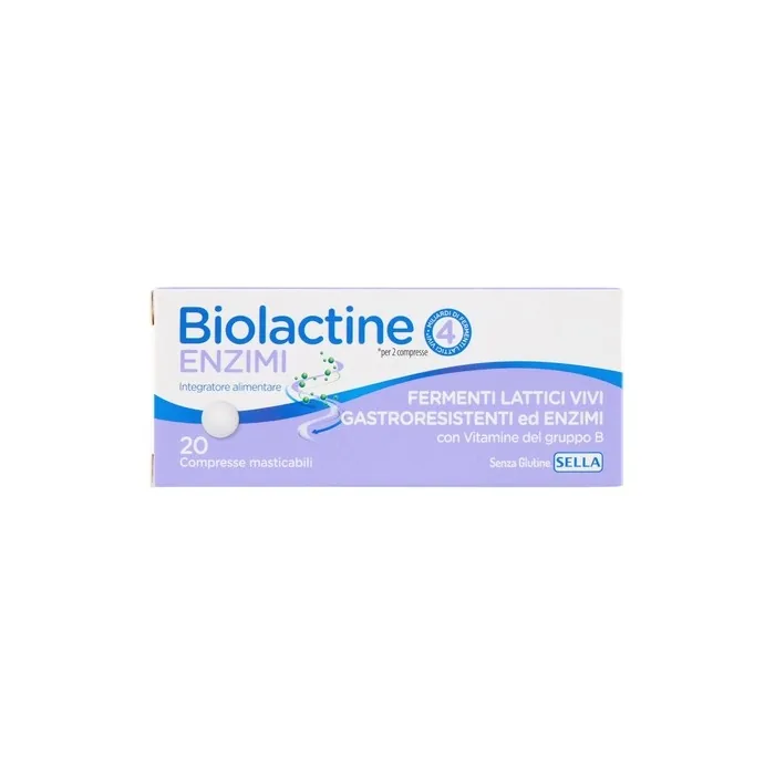 Sella Biolactine New Live Lactic Ferments Supplement 20 Tablets