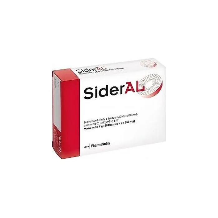 Sideral 20 Capsules Iron Vitamin C Vitamin B12