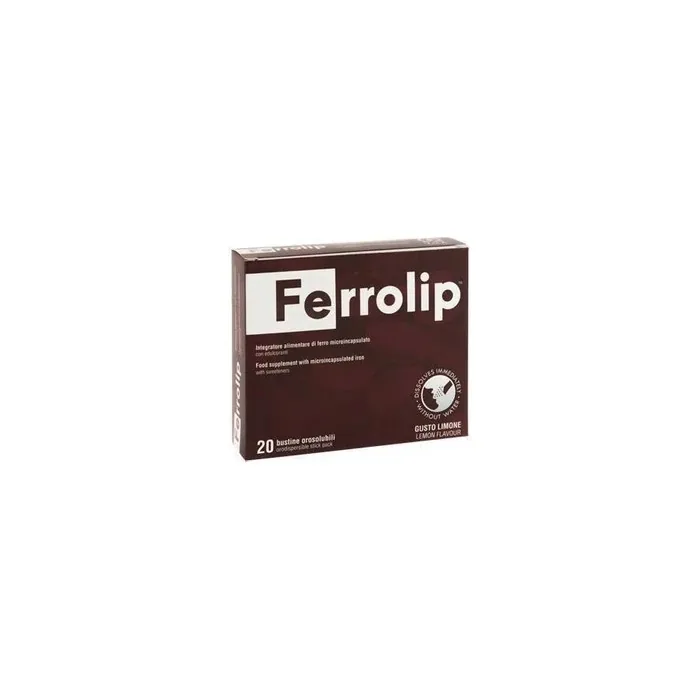 Uga Nutraceuticals Srl Ferrolip 20 Soluble Sachets Lemon Flavor