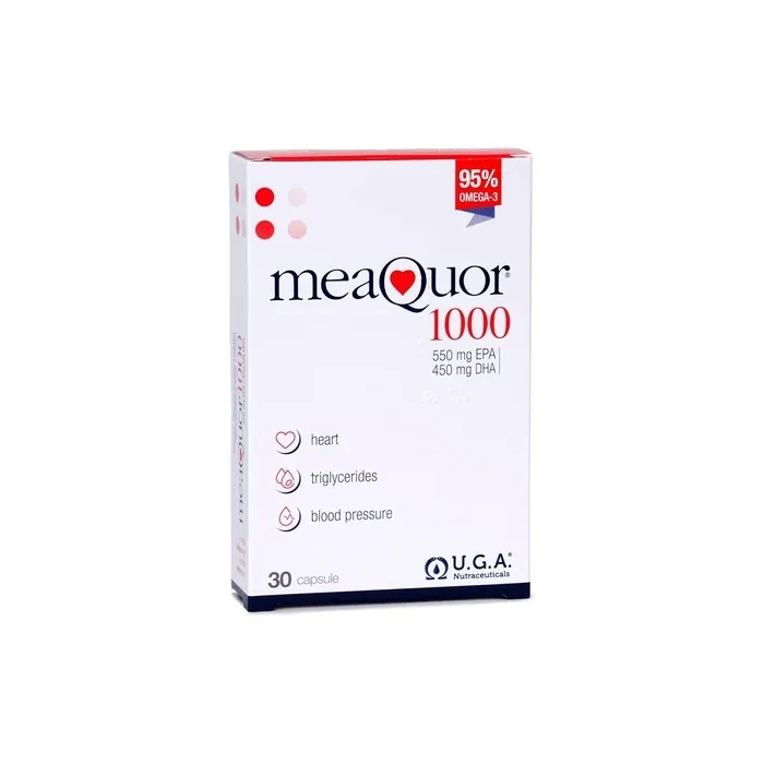 Meaquor 1000 Omega 3 Supplement Ifos 5star Certified 30 Softgels 1000mg Of Epa And Dha Per Dose 95 Omega 3 Free Of Heavy Metals No Aftertaste