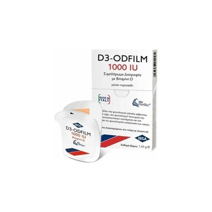 Ibsa D3-Odfilm 1000IU Vitamin D3 Orange