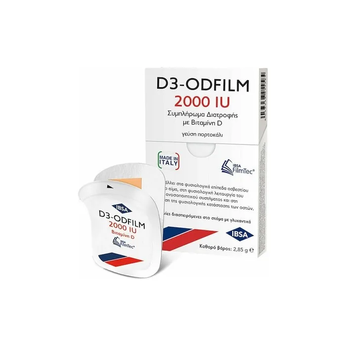 Pharmasyn Ibsa D3odfilm 2000iu Dietary Supplement With Vitamin D 30 Dissolvable Strips