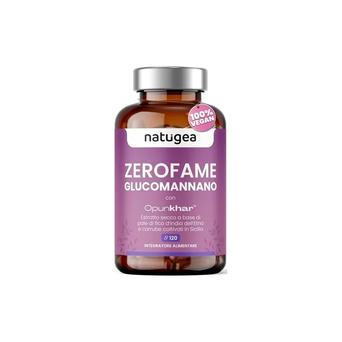 Natugea Zerofame Glucomannan Dietary Supplement with Opunkhar 120 Tablets