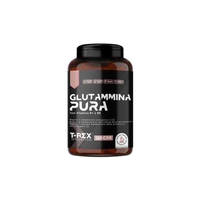 T-Rex 100% Pure L-Glutamine Muscle Recovery Supplement 120 Tablets