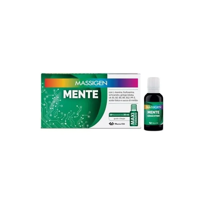 Massigen Mente Dietary Supplement 10 Bottles of 25ml
