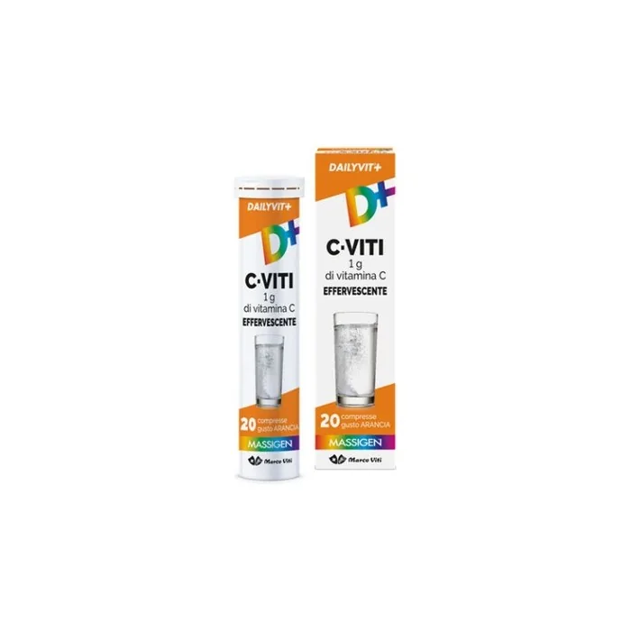 Dailyvit + C Screws 1G of Vitamin C Effervescent 20 Tablets