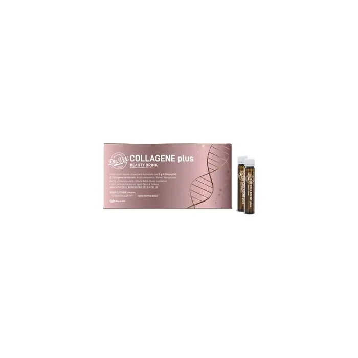 Marco Viti Pharmaceuticals Dr Viti Collagen Plus Beauty Drink Dietary Supplement For The Skin 10 Vials Berry Flavor