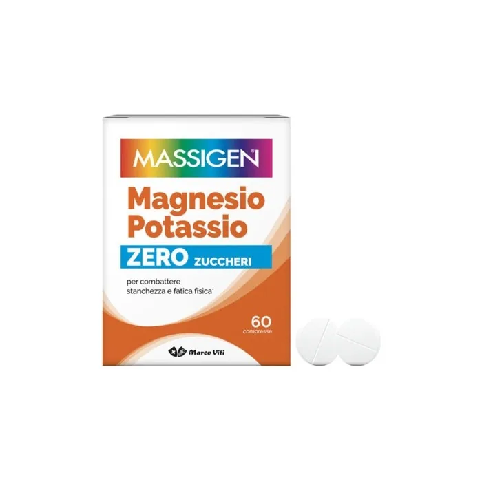 Magnesium and Potassium Massigen Sugar-Free 60 Tablets