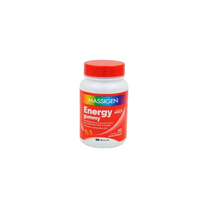 Massigen Energy Gummy Dietary Supplement Against Fatigue 60 Gummy Candies