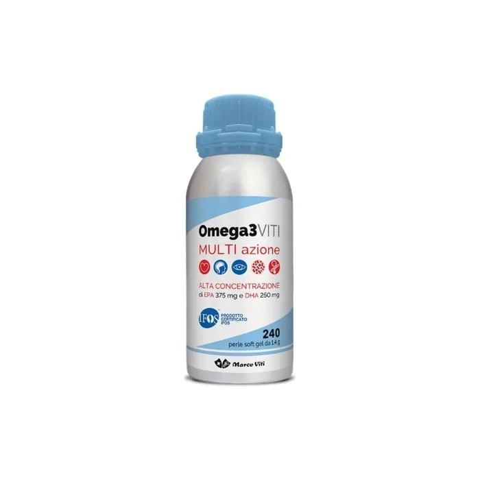 Marco Viti Omega 3 Multi Action Food Supplement 240 Softgel Pearls