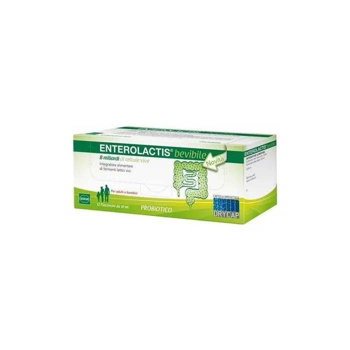 Enterolactis Supplement Brow Lactic Acid Bacteria Vivi 10ml - Pack of 12
