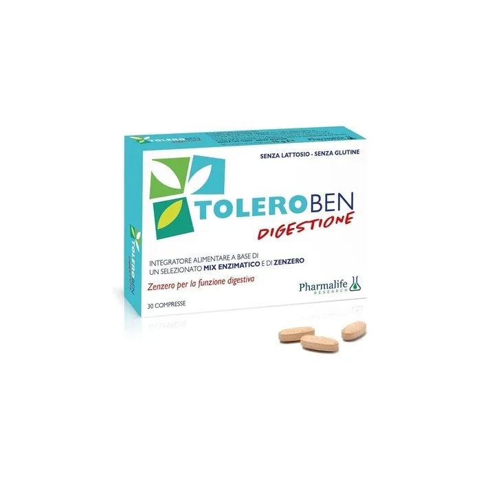 Pharmalife Research Toleroben Digestive Supplement 30 Tablets