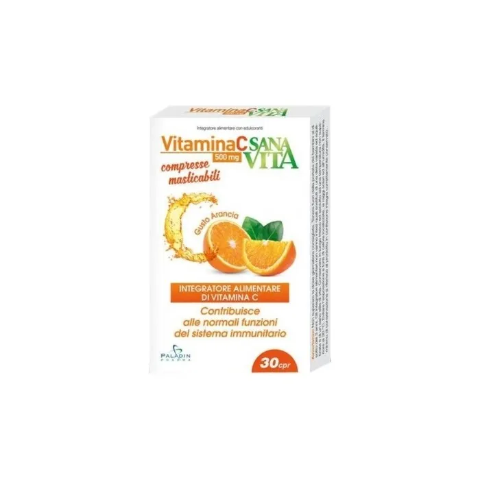 Paladin Pharma Sanavita Vitamin C Chewable Tablets 30 Tablets