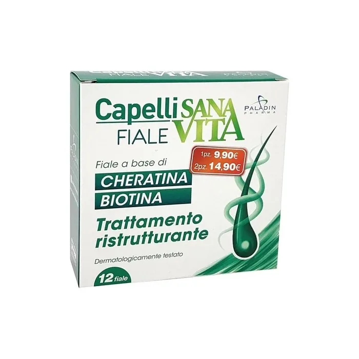 Paladin Pharma Sanavita Hair Restructuring Ampoules 12 Ampoules