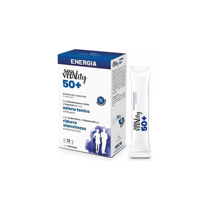 Paladin Pharma Sanavitality Energy Supplement for Adults 50+ 12 Stick Packs