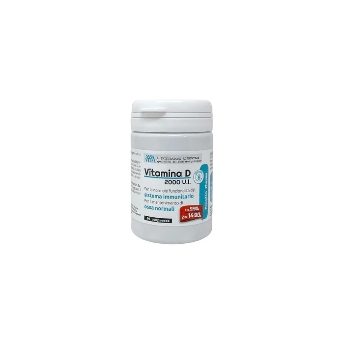 Paladin Pharma Sanavita Vitamin D 2000 IU Supplement 60 Tablets