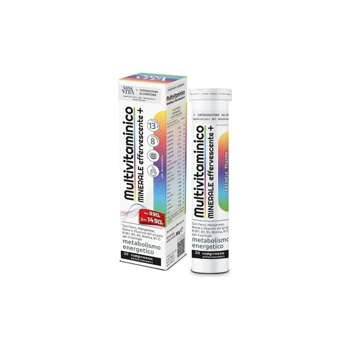 PALADIN PHARMA Sanavita Effervescent Multivitamin Supplement 20 Tablets