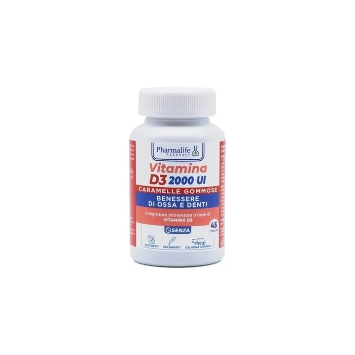 Pharmalife Vitamin D3 2000 IU Gummies 45 Count