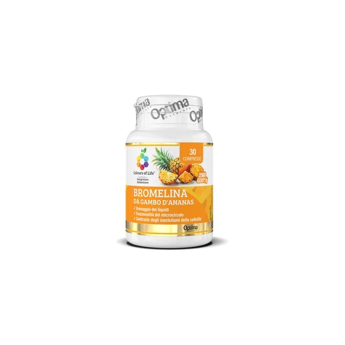 Colours Of Life Bromelina da Gambo d'Ananas Dietary Supplement 30 Tablets