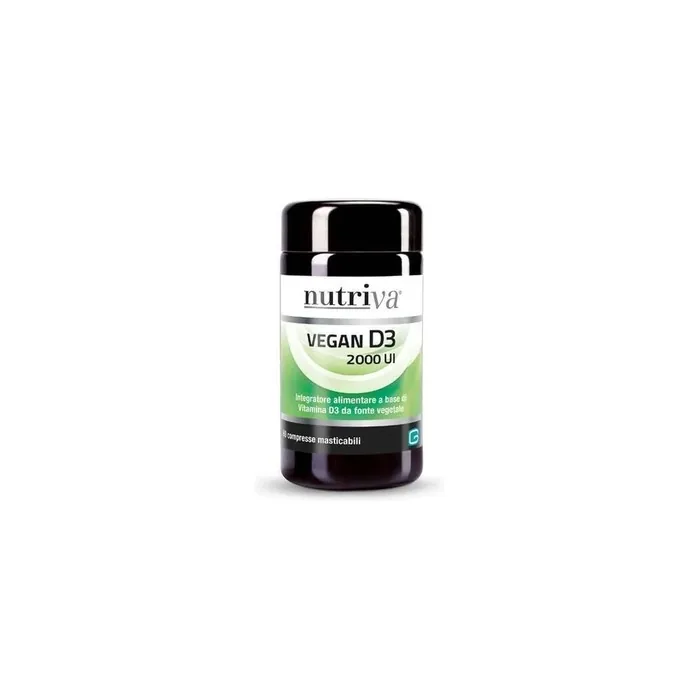 Giuriati Group Nutriva Vegan Vitamin D3 60 Tablets 2000 Iu