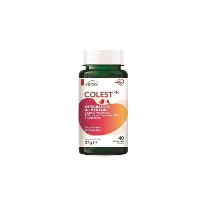 Vebix Colest+ Dietary Supplement for Cardiovascular Health 40 Tablets
