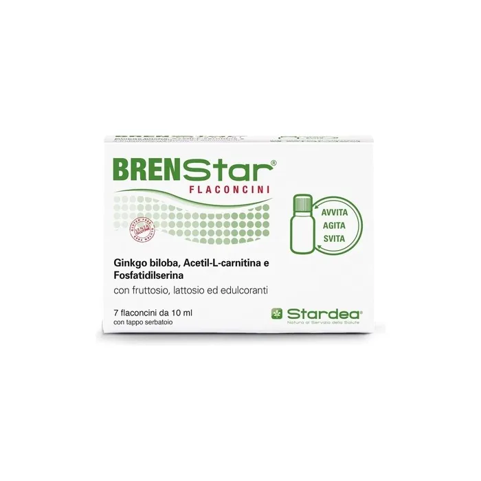Brenstar Cognitive Wellbeing Supplement Memory and Concentration Useful for Reducing Mental and Physical Fatigue with Ginkgo Biloba
