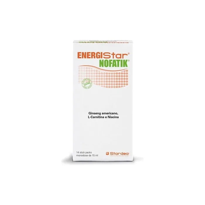 Energistar Nofatik Fatigue Reducing Dietary Supplement 14 Single Dose Stick Packs