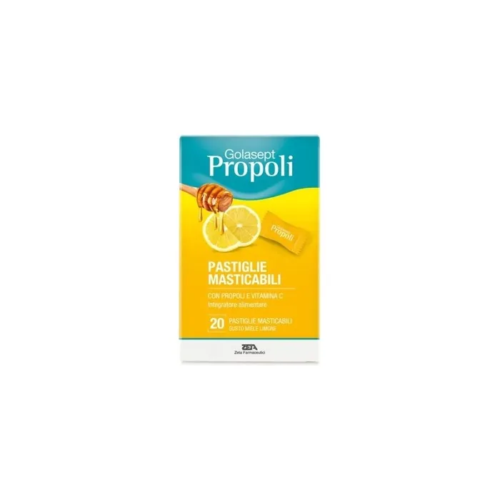 Zeta Farmaceutici Golasept Propolis Supplement with Vitamin C 20 Tablets