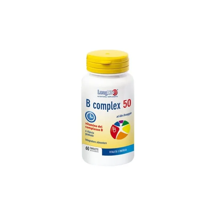 B-Complex 50 t/r LongLife 60 Divisible Tablets