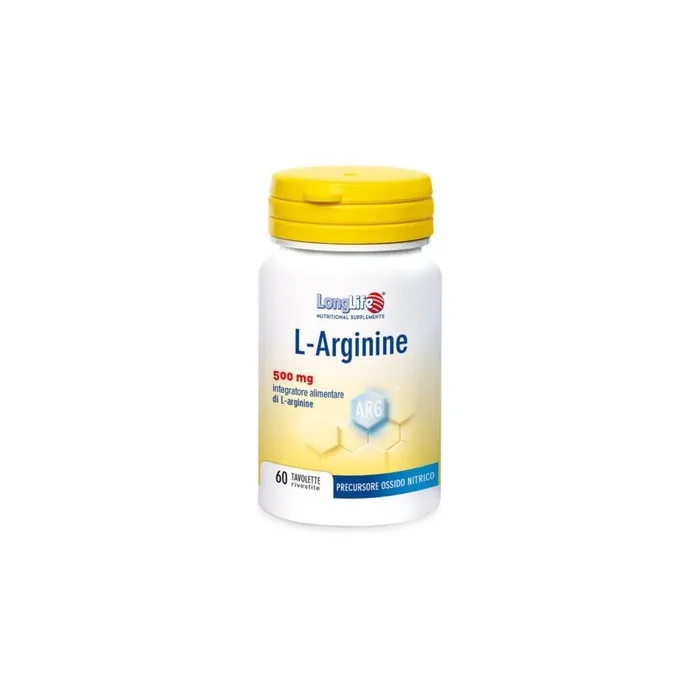 L-Arginine 500mg LongLife 60 Tablets