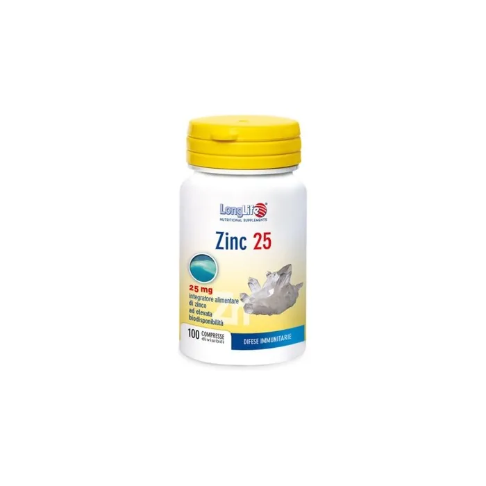 Zinc 25 LongLife 100 Divisible Tablets