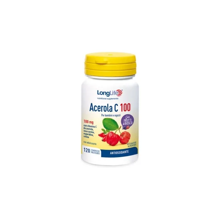 Acerola C 100 LongLife 120 Soft Fruit Chewable Tablets