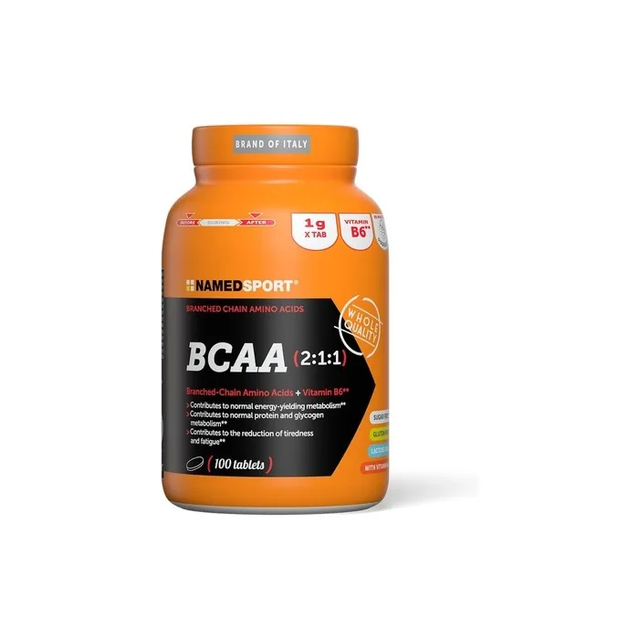 NAMEDSPORT BCAA 2:1:1 Supplement with Branched Chain Amino Acids and Vitamin B6 100 Tablets