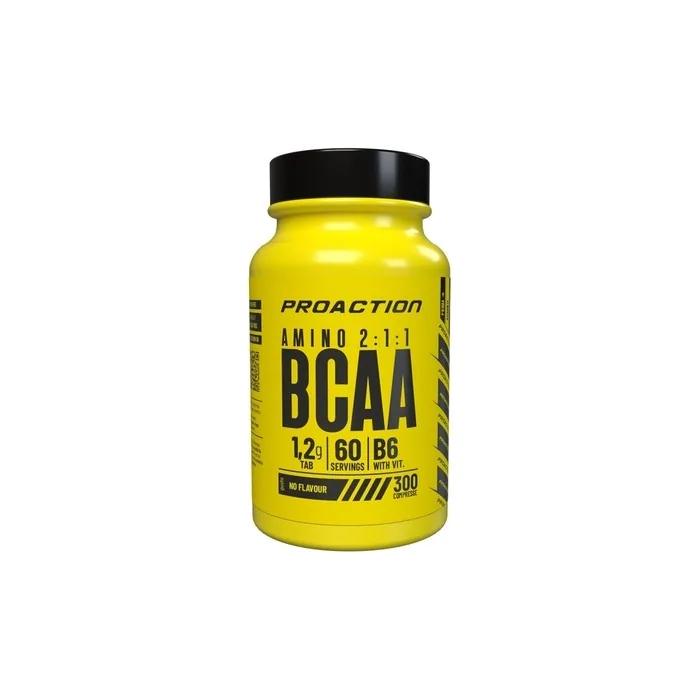 ProAction BCAA 2:1:1 Amino Acid Supplement with Vitamin B6 300 Tablets - Unflavored