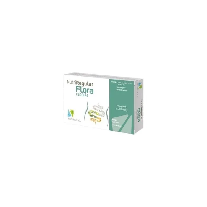 NUTRILEYA Nutriregular Flora Live Lactic Acid Supplement 20 Capsules