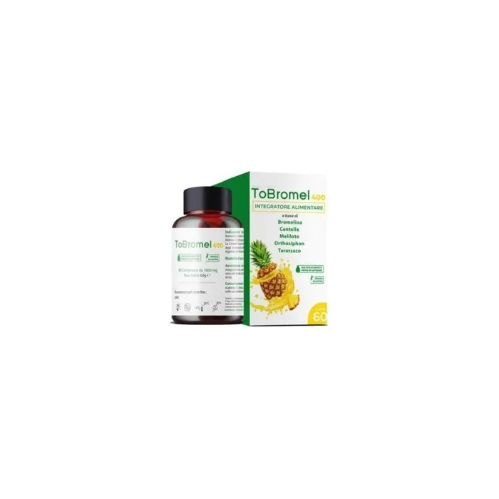 TOCAS Tobromel 400 Bromelain Supplement 60 Tablets