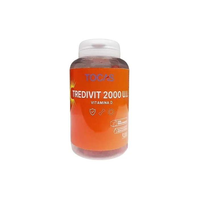 Tocas Tredivit 2000 IU Vitamin D for Bones, Teeth, and Immunity 60 Gummies