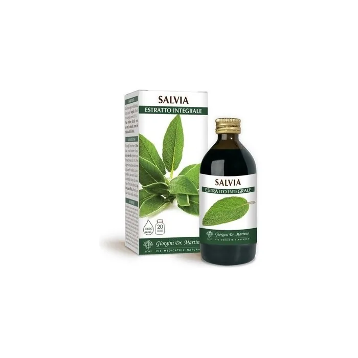 Dr. Giorgini Food Supplement, Whole Sage Extract Alcohol-Free Liquid