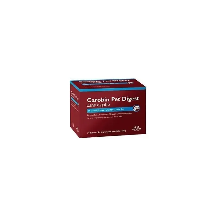 Nbf Lanes Srl Carobin Pet Digest Granules 30 Sachets Of 5 Grams