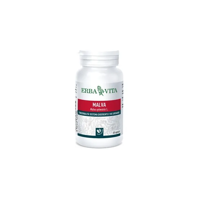 Erbavita Monoplanta Malva Food Supplement 60 Capsules