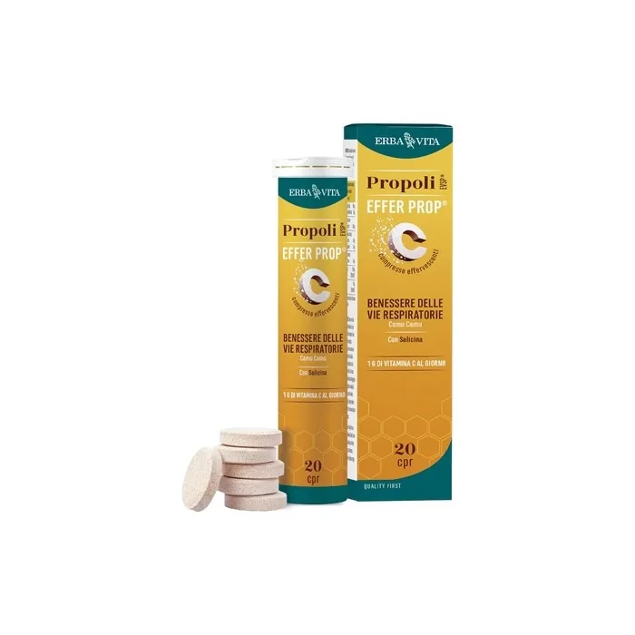 Erba Vita Propolis Effervescent Food Supplement Flavored