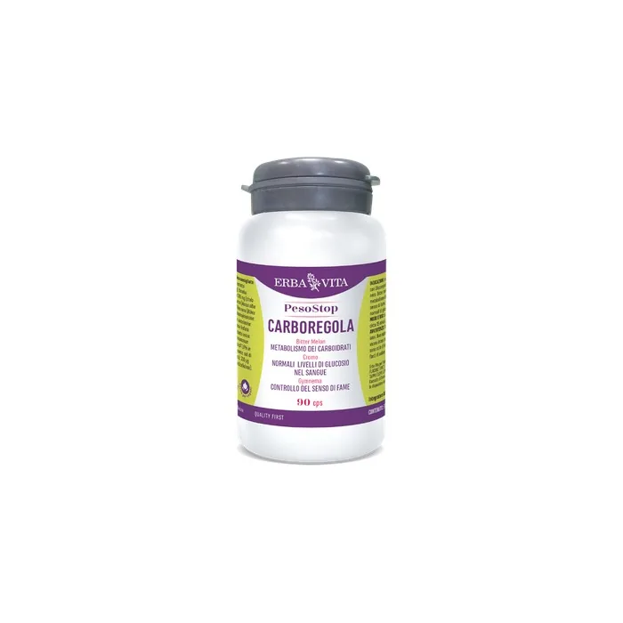 Erba Vita Peso Stop Carboregola Supplement for Carbohydrate Metabolism 90 Capsules
