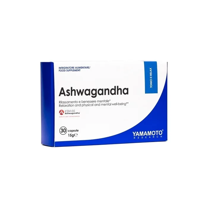 Yamamoto Research Ashwagandha KSM-66 Food Supplement 30 Capsules 600mg