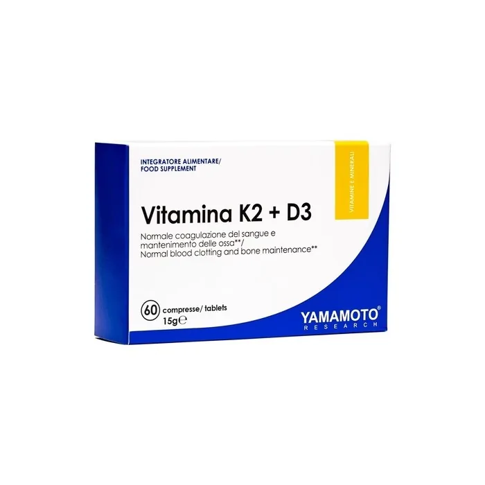 Yamamoto Research Vitamin K2 and D3 Food Supplement 60 Tablets