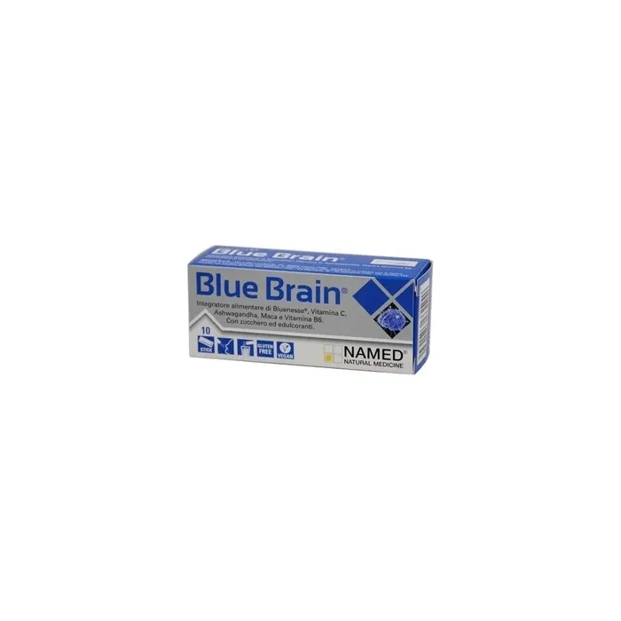 Named Blue Brain Dietary Supplement For Psychophysical Wellbeing 10 Sticks