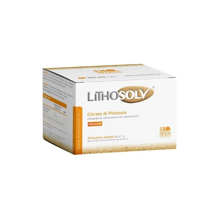 Biohealth Italia Lithosolv Potassium Citrate Dietary Supplement 60 Bags